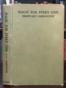 MAGIC FOR EVERY ONE - Carrington, 1st 1942 ILLUSTRATED CONJURING MAGICIAN TRICKS - Picture 1 of 12