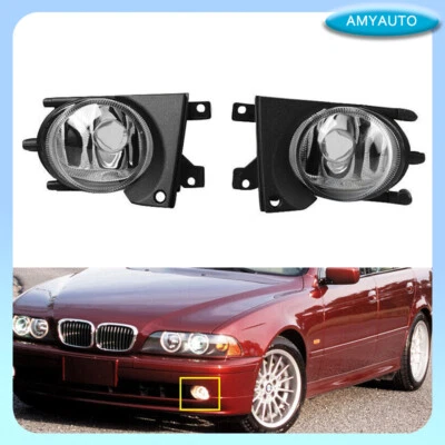 1 par de lentes antiniebla delanteras transparentes para BMW Serie 5 E39 525i 530i 540i 1999-2003 Foto 1 de 4