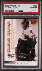 2000-01 Upper Deck Young Guns #428 Marty Turco PSA 10 GEM MINT RC ROOKIE - Picture 1 of 1