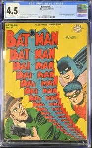 Batman #31 CGC 4,5 páginas blancas - Imagen 1 de 2