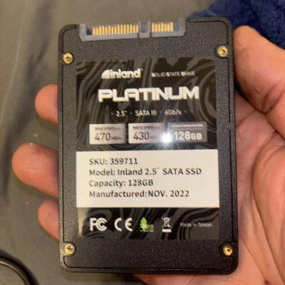 Inland 128 2.5" SATA III SSD - Image 1 of 2