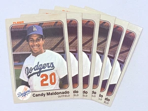 (6) Candy Maldonado 1983 Fleer Baseball ROOKIE EX-NM RC Lot #212 - Bild 1 von 2