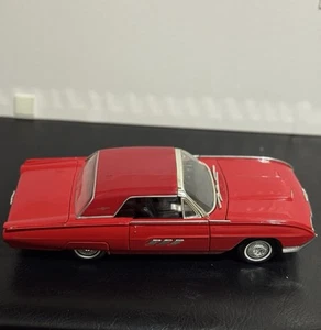 ANSON, 1963 Ford Thunderbird Hard Top, Red, 1/18th Scale  *No Box* No Rear Light - Picture 1 of 8