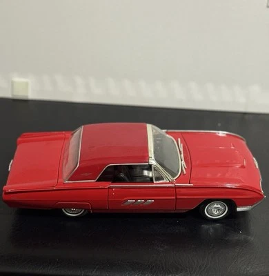 ANSON, 1963 Ford Thunderbird Hard Top, Red, 1/18th Scale  *No Box* No Rear Light - Image 1 of 4
