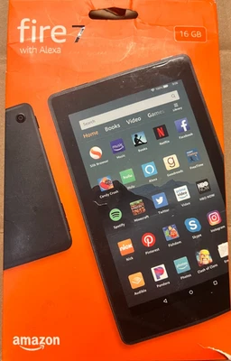Amazon Fire 7 16 GB (9th Gen) Wi-Fi  , 7" - Black - Image 1 of 2