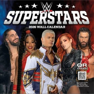 Turner WWE Superstars 12x12 2026 Wall Calendar w - Picture 1 of 2