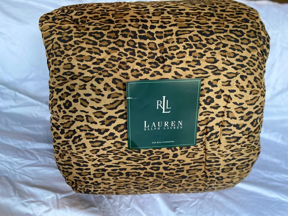 Edredón Ralph Lauren Leopardo Aragón Montgomery REY Nuevo De Colección ¡Raro! Foto 1 de 4