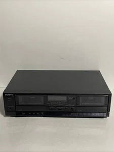 Sony TC-W345 Stereo Dual Double Cassette Deck - Tested - Works - Picture 1 of 8