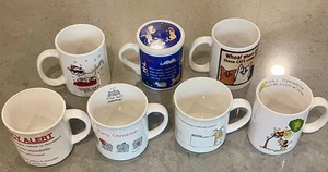 Lot of 7 Vintage Cat Coffee Tea Mugs Cups (3) Boynton, (1) Hallmark, (3) Other - Picture 1 of 12