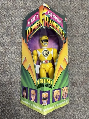 + Bandai 1993 Power Rangers Trini Yellow Ranger Action Figure NIB Foto 1 de 4