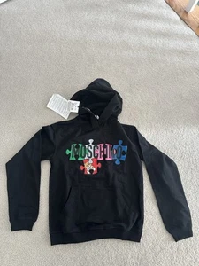 Moschino Boys Hoodie Sweatshirt Size 12A NWT New With Tags Black Puzzle Bear - Picture 1 of 2