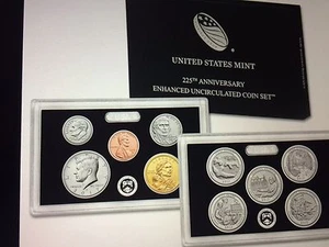 2017 US Mint 225th Anniversary Enhanced Uncirculated Coin Set "In Hand" - Picture 1 of 1
