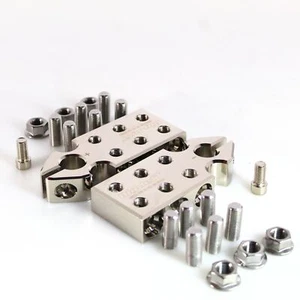 Big Jeff Audio 6 Spot Input Style Aluminum SAE Top Post Battery Terminals - Picture 1 of 4