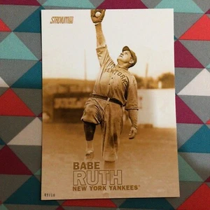 Babe Ruth #229 Yankees HOF 2016 Topps Stadium Club 5X7 Gold Version 09/10 hergestellt - Bild 1 von 2