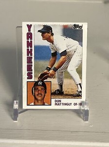 1984 Topps Double Headers Don Mattingly Two Sided Mini Rookie Sticker Yankees