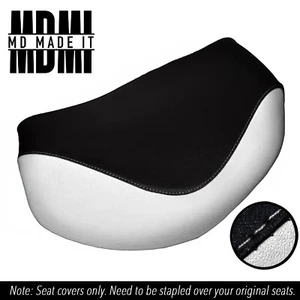 FITS APRILIA CLASSIC 125 95-99 CUSTOM FRONT VINYL SEAT COVER BLACK & WHITE - Picture 1 of 6