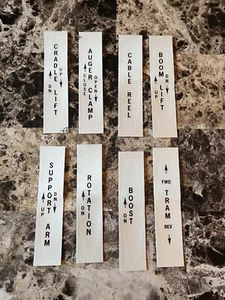 Lee Norse Bolter Lot Of 8 Function Tag Stickers - Picture 1 of 1