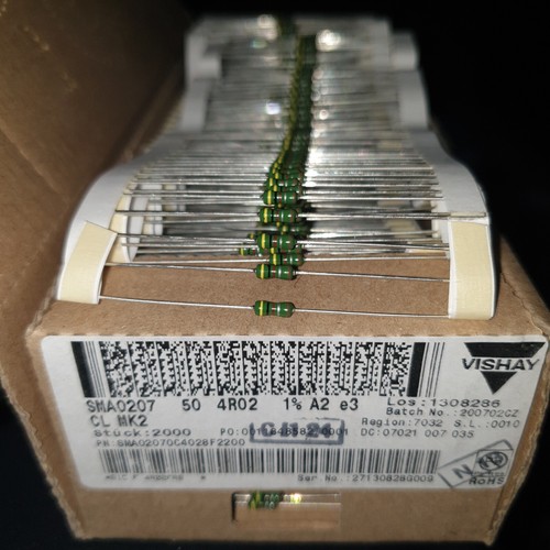 680 KOHM 1% 0.6W RESISTORE FILM METALLICO SMA0207 MK2 VISHAY - Foto 4