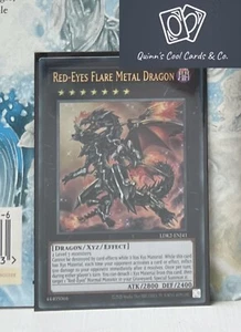 YuGiOh Red-Eyes Flare Metal Dragon ULTRA RARE LDK2-ENJ41 Unplayed Card - Picture 1 of 1