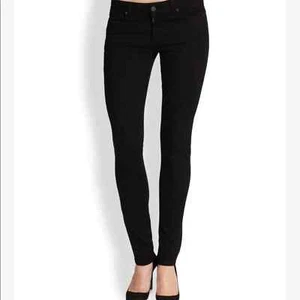 Jeans Paige skyline skinny nero 25 - Foto 1 di 11