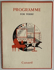RMS Mauretania Programm & Menüs November 1951 (J) - Bild 1 von 8