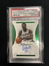 2014 Flawless EMERALD AUTO 1/5 1/1 David Robinson PSA 9 POP 1 Signatures SSP