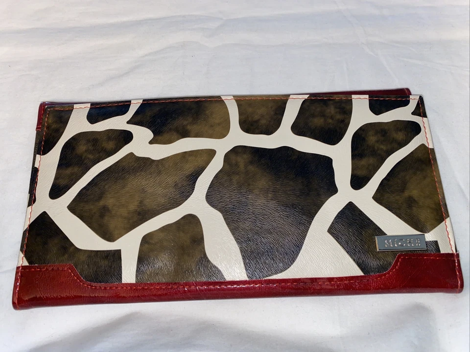 Estampado de vaca Miche Classic Shell rojo, crema, marrón Foto 1 de 4