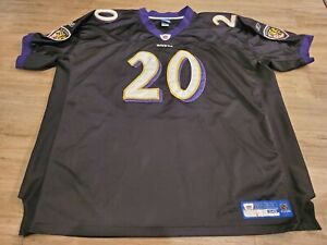 Reebok Baltimore Ravens Ed Reed #20 Black  Jersey Sz 58 Sewn Stitched Mens