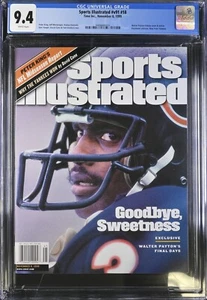 Walter Payton BEARS Tribute Sports Illustrated November 1999 NEWSSTAND CGC 9.4 - Bild 1 von 2