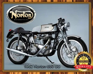 1962 Norton 650 SS - Restored - Metal Sign 11 x 14 - Picture 1 of 7