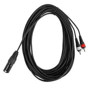 Rockville RXLRDRCA25 25' Ft. XLR to Dual RCA Pro Audio Cable 100% Copper - Picture 1 of 3