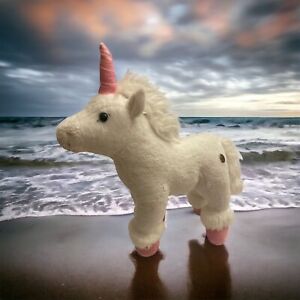 FAO Schwarz Unicorn White Pink Plush 2013 ToysRUs 9”