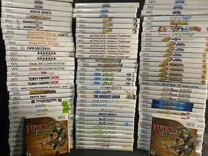 🔥💥 Wii GAMES HUGE LOT YOU PICK EM Wii GAMES CLEANED AND TESTED. LETS DO THIS!! - Picture 1 of 87