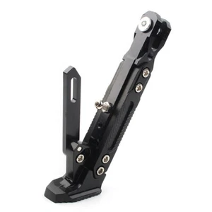 Pata de cabra ajustable CNC aluminio negro para motocicleta Kawasaki KLR650 2008-2023 - Imagen 1 de 12