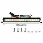 LED Light Bar Roof Lamp Spotlight Kit for SCX10 D90 TRX4 1/10 RC Crawler Car ADE