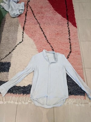 Club Monaco Mens Oxford Button Up Shirt Heavy Cotton Medium - Image 1 of 4