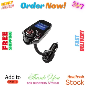 Car Kit Handsfree Wireless Bluetooth FM Transmitter MP3 Player USB LCD Modulator - Picture 1 of 2