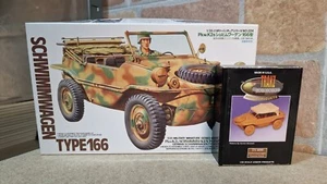 Tamiya 35224 German Schwimmwagen Type 166+Trakz 0099 Canvas Cover Scala 1:35 - Foto 1 di 3