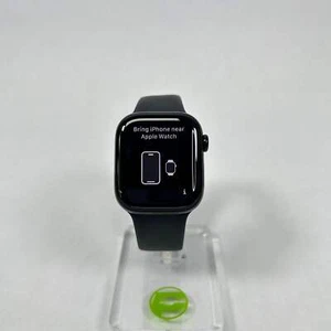 Cinturino sportivo solo GPS Apple Watch Series 10 42 mm alluminio nero MWWF3LW/A - Foto 1 di 7