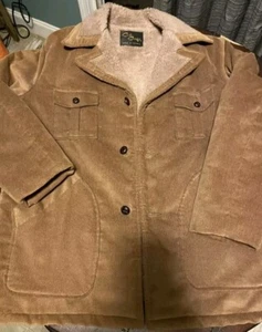 cal craft vintage mens Fur Collar jacket sz large EUC - Picture 1 of 9