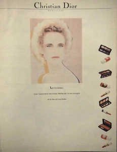 PUBLICITÉ DE PRESSE 1981 CHRISTIAN DIOR MAQUILLAGE LES SCARABÉES - Imagen 1 de 1