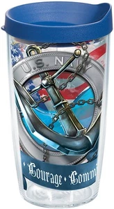 Tervis Navy Made in USA Double Walled Insulated Tumbler Travel Cup Keeps Drin... - Picture 1 of 9