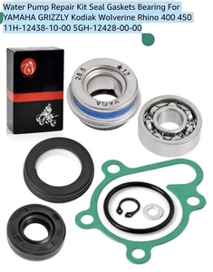 Water Pump Rebuild Kit for Yamaha Kodiak Grizzly Rhino Wolverine 400 450... - Foto 1 di 1