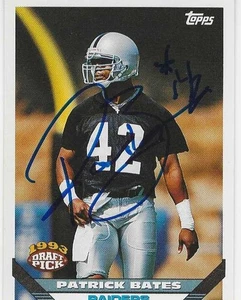 Patrick Bates Los Angeles Raiders / Texas A & M persönlich handsignierte Karte - Bild 1 von 1