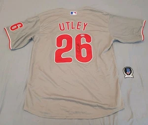 Chase Utley signed autographed Philadelphia Phillies custom jersey Beckett COA - Picture 1 of 8