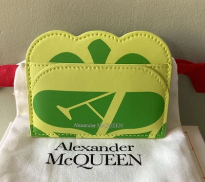 Brand New Boxed Alexander McQueen Seal Design Leather Card Holder Wallet - Image 1 of 4