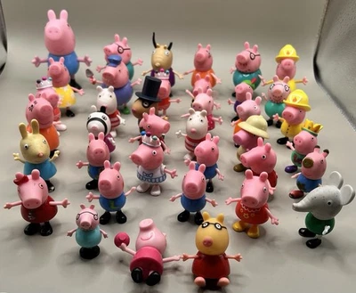 Vintage Huge Lot of 38 Peppa Pig Figures Toys - Some RARE - Image 1 of 4