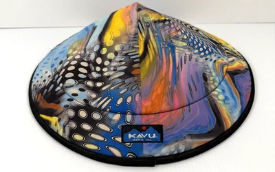 Chapéu Kavu Chillba Sun multicolorido cone embalável tamanho único ajustável feito nos EUA - Imagem 1 de 4
