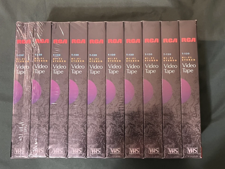RCA 10 Pack Of Blank VHS Video Cassette Tapes T-120 6 Hour Brand NEW SEALED - Image 1 of 1
