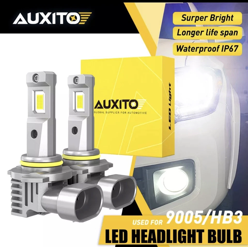 2Pc 9005 HB3 LED Headlight Bulbs Conversion Kit High&Low Beam 6500K Bright White - Image 1 of 1